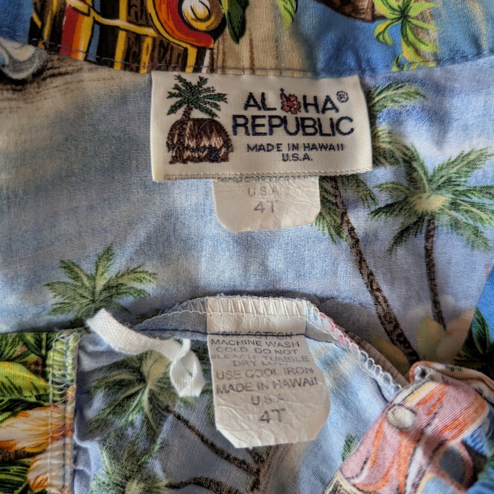 Kids Hawaiian Print Set (4T) - Picture 2 of 4